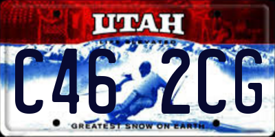 UT license plate C462CG