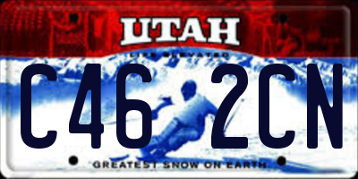 UT license plate C462CN