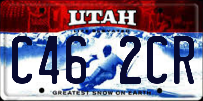 UT license plate C462CR