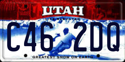 UT license plate C462DQ
