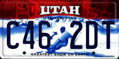 UT license plate C462DT