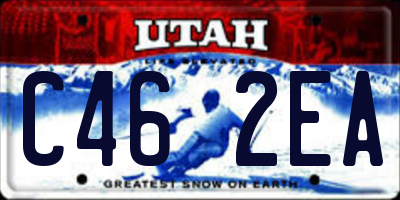 UT license plate C462EA