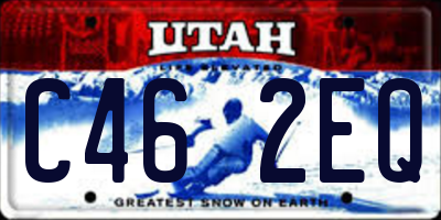 UT license plate C462EQ
