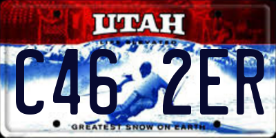 UT license plate C462ER