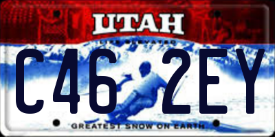 UT license plate C462EY