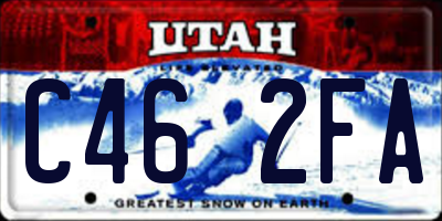 UT license plate C462FA
