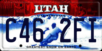 UT license plate C462FI