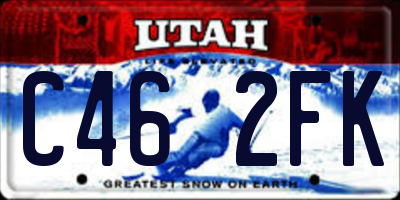 UT license plate C462FK