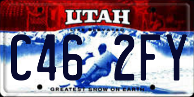 UT license plate C462FY