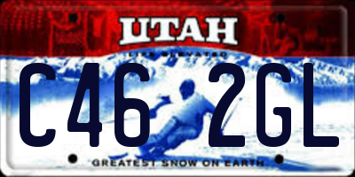 UT license plate C462GL