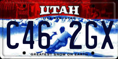 UT license plate C462GX