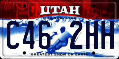 UT license plate C462HH
