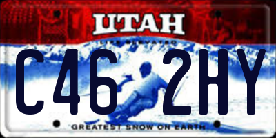 UT license plate C462HY
