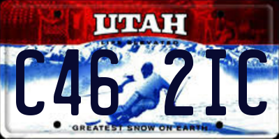 UT license plate C462IC