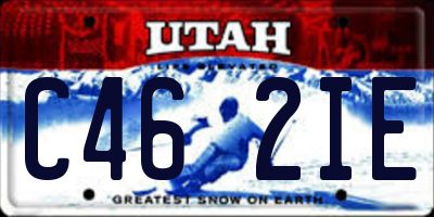 UT license plate C462IE