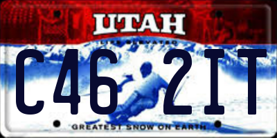 UT license plate C462IT