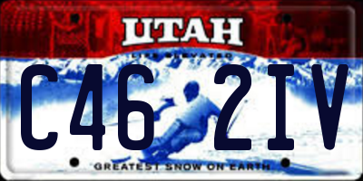 UT license plate C462IV