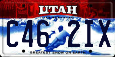 UT license plate C462IX