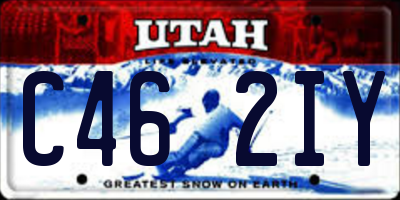 UT license plate C462IY