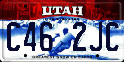 UT license plate C462JC