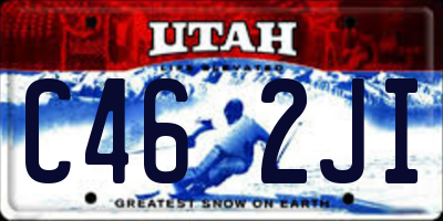 UT license plate C462JI