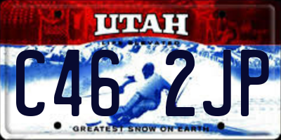 UT license plate C462JP