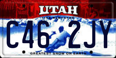 UT license plate C462JY