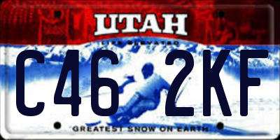UT license plate C462KF