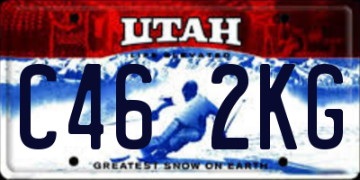 UT license plate C462KG