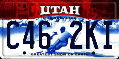 UT license plate C462KI