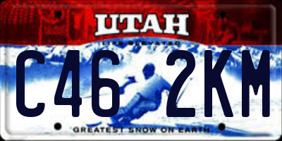 UT license plate C462KM