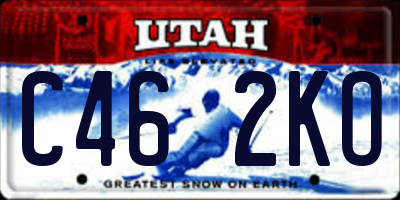 UT license plate C462KO