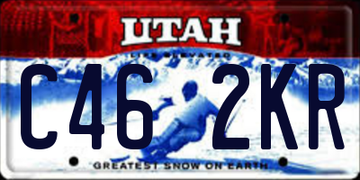 UT license plate C462KR