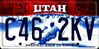 UT license plate C462KV