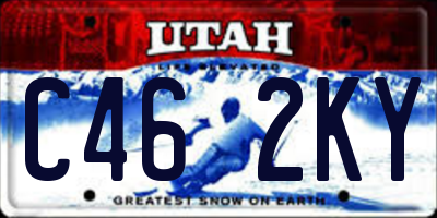 UT license plate C462KY