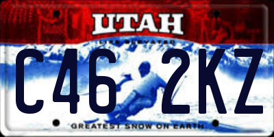 UT license plate C462KZ