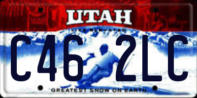 UT license plate C462LC