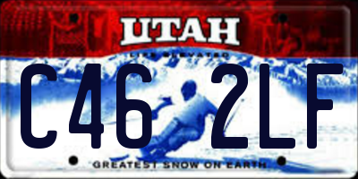UT license plate C462LF
