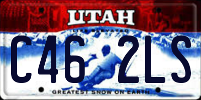UT license plate C462LS