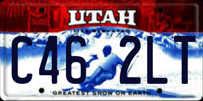 UT license plate C462LT