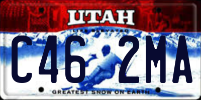 UT license plate C462MA
