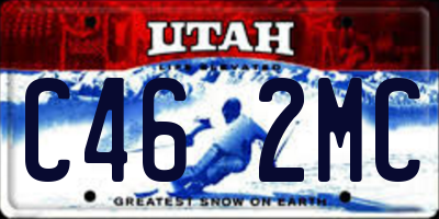 UT license plate C462MC