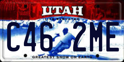 UT license plate C462ME