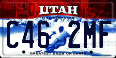 UT license plate C462MF