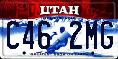UT license plate C462MG