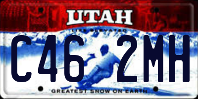 UT license plate C462MH