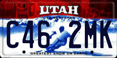 UT license plate C462MK