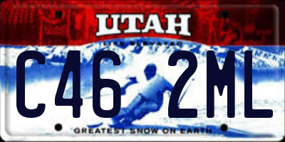 UT license plate C462ML