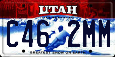 UT license plate C462MM