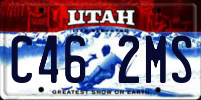 UT license plate C462MS